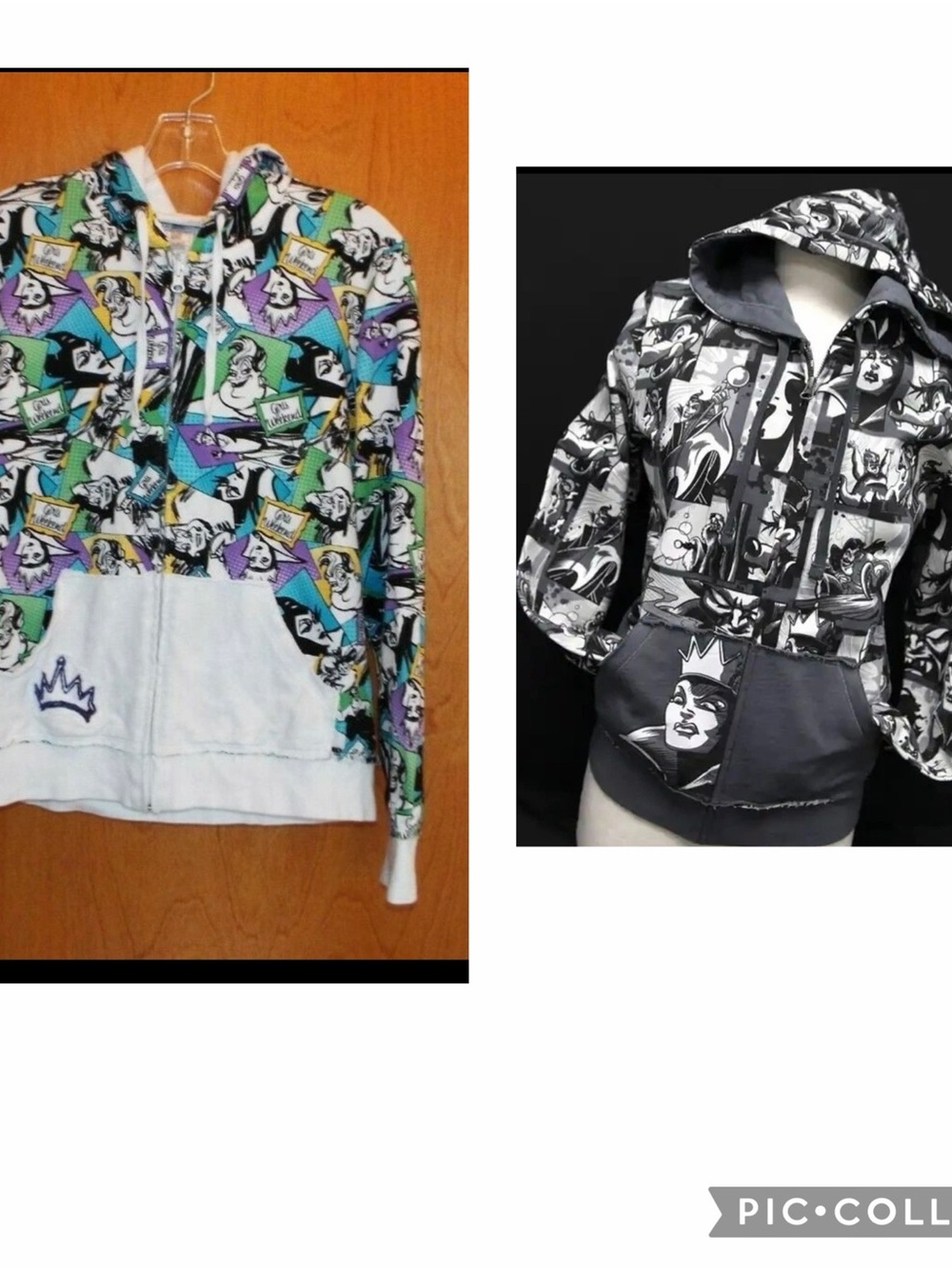 Disney Multicolor & Black Graphic Zip Hoodies - Kids Jackets & Coats